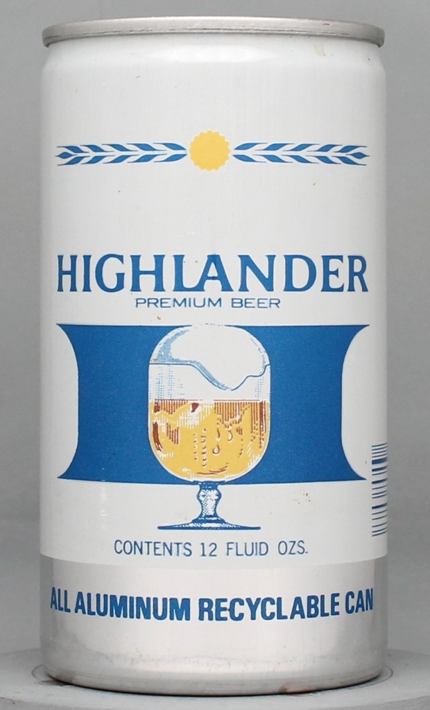 Highlander Premium Beer 12 Oz Tab Top Can