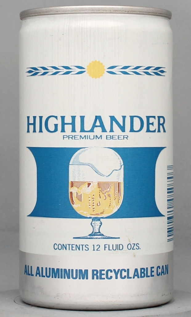 Highlander Premium Beer 12 Oz Tab Top Can
