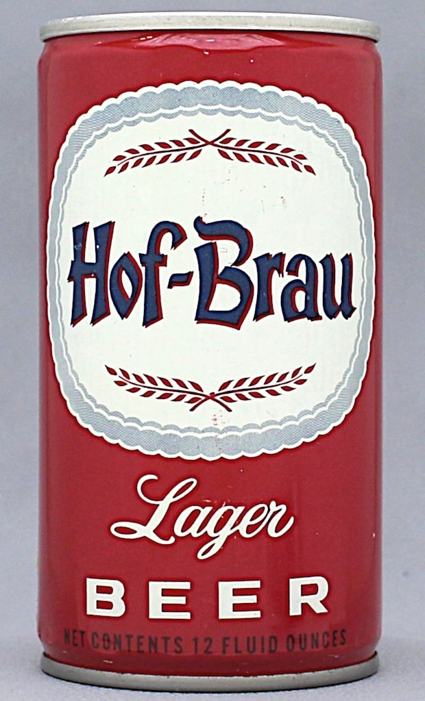 Hof-brau Lager Beer 12 Oz Tab Top Can
