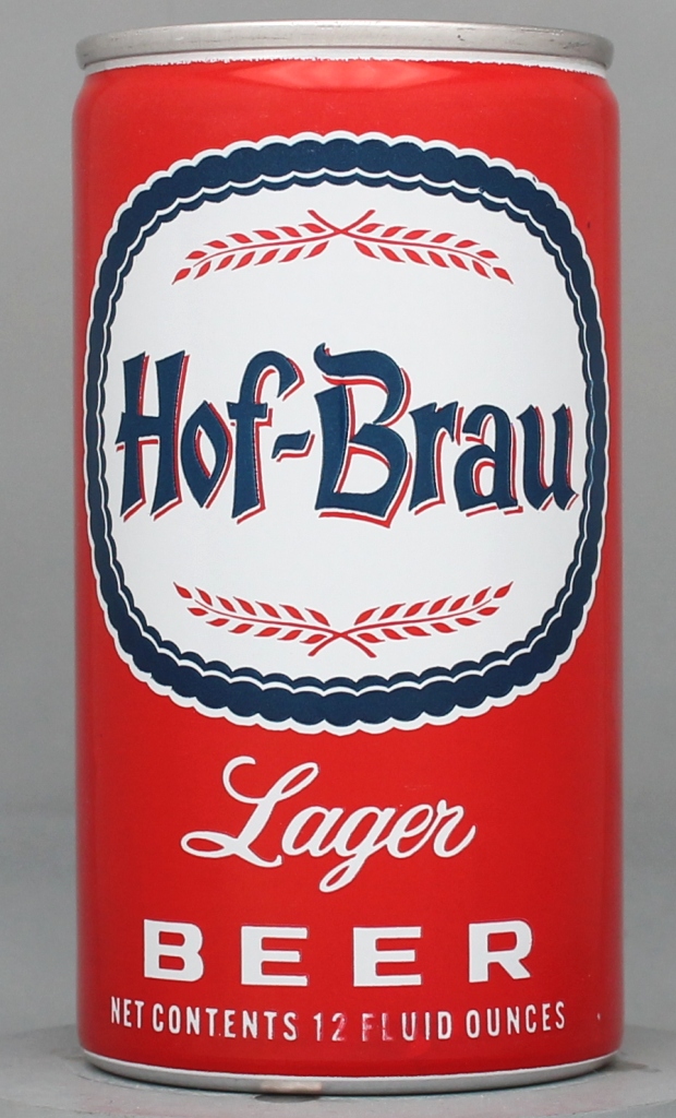 Hof-brau Lager Beer 12 Oz Tab Top Can