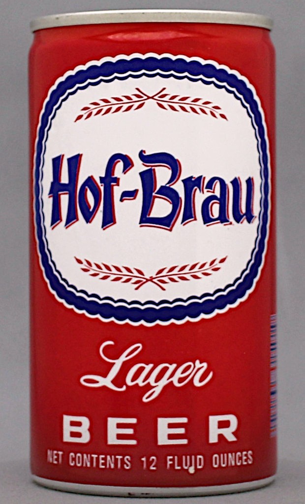 Hof-brau Lager Beer 12 Oz Tab Top Can