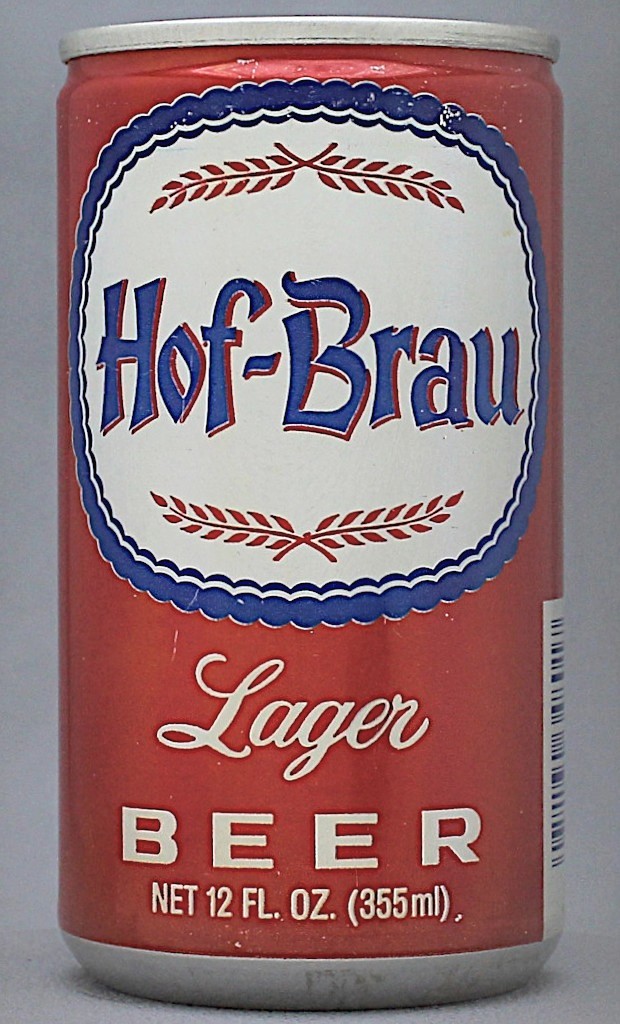 Hof-brau Lager Beer 12 Oz Tab Top Can