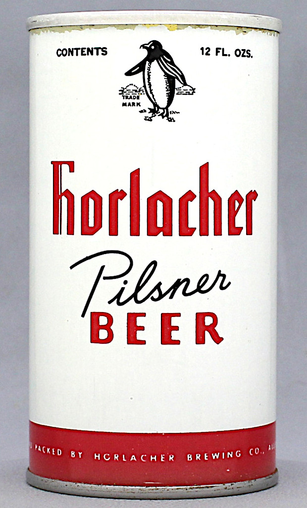 Horlacher Pilsner Beer 12 Oz Tab Top Can