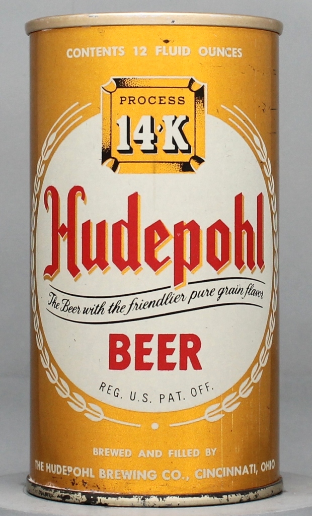 Hudepohl 14k Beer 12 Oz Zip/Tab/Insert Top Can