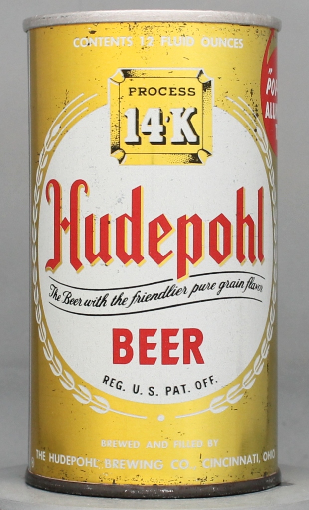 Hudepohl 14k Beer 12 Oz Zip Top Can