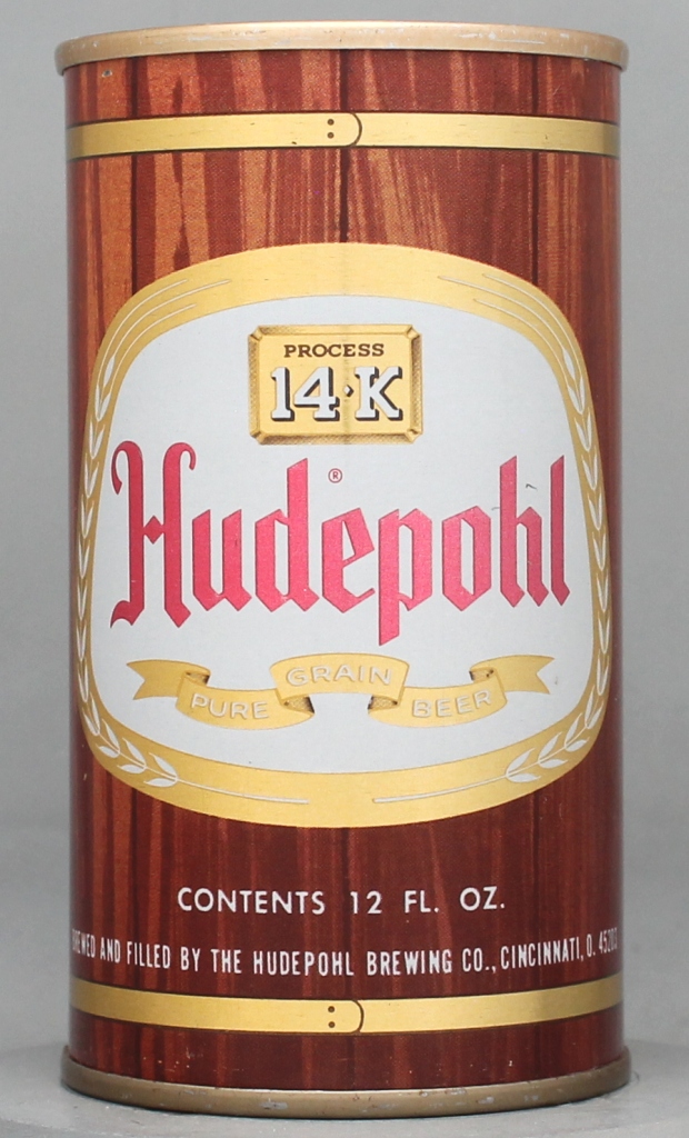 Hudepohl 14k Pure Grain Beer 12 Oz Tab Top Can