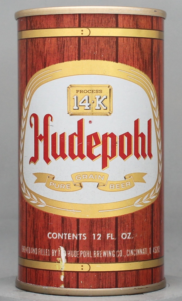 Hudepohl 14k Pure Grain Beer 12 Oz Tab Top Can