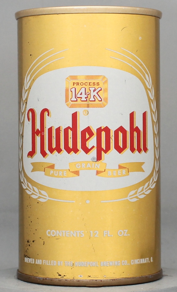 Hudepohl Pure Grain Beer 12 Oz Tab Top Can