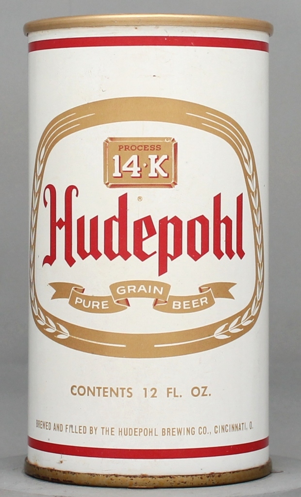 Hudepohl 14k Pure Grain Beer 12 Oz Tab Top Can