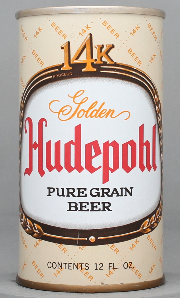 Hudepohl 14k Golden Pure Grain Beer 12 Oz Tab Top Can
