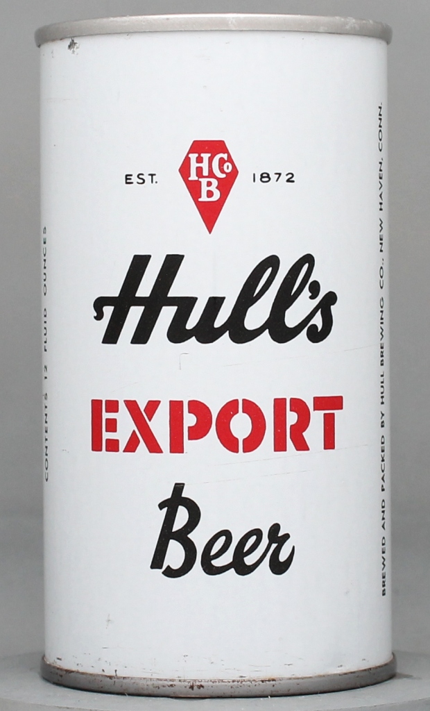 Hull's Export Beer 12 Oz Zip/Tab Top Can