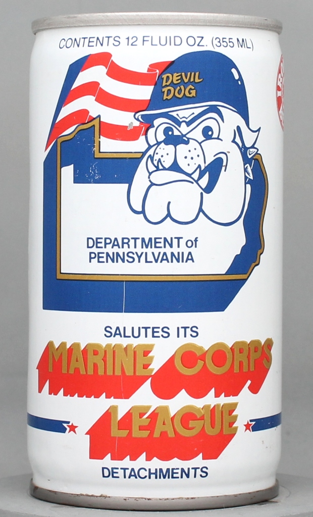 Marine Corps League Beer 12 Oz Tab Top Can