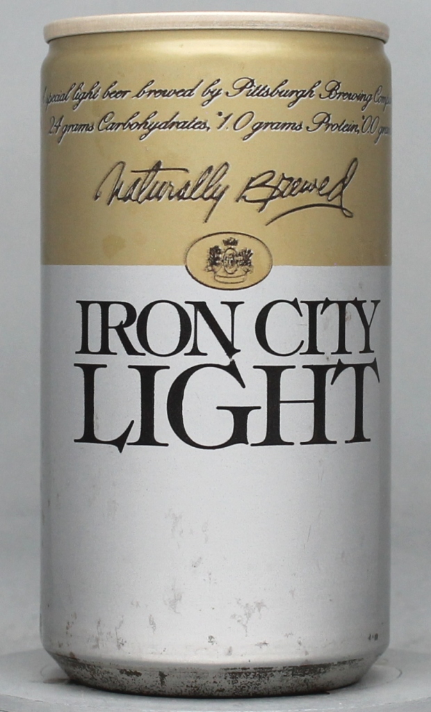 Iron City Light Beer 12 Oz Tab Top Can