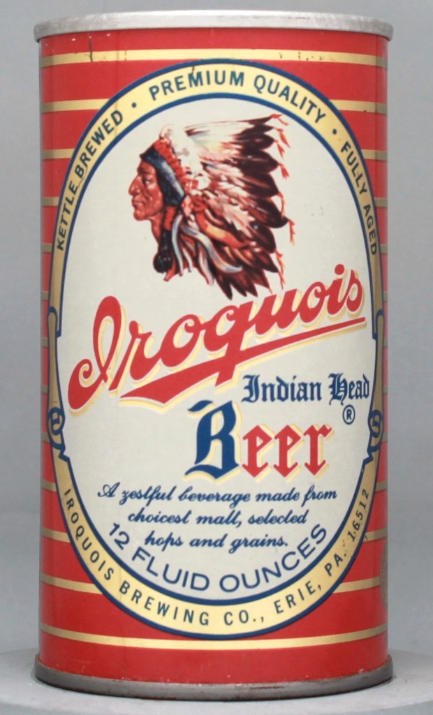 Iroquois Indian Head Beer 12 Oz Tab Top Can