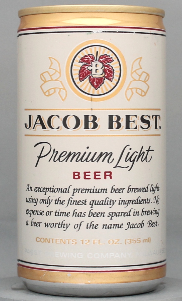 Jacob Best Premium Light Beer 12 Oz Tab/Stay Top Can