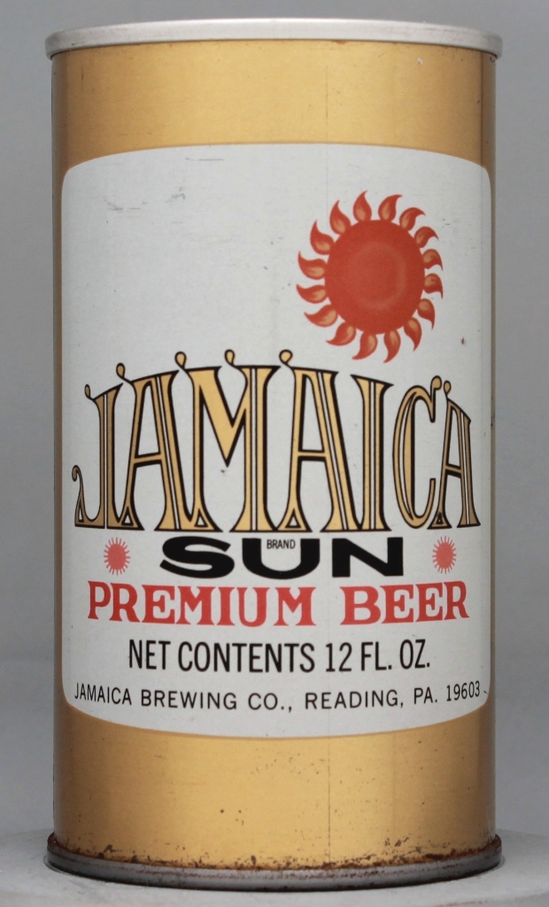 Jamaica Sun Premium Beer 12 Oz Tab Top Can