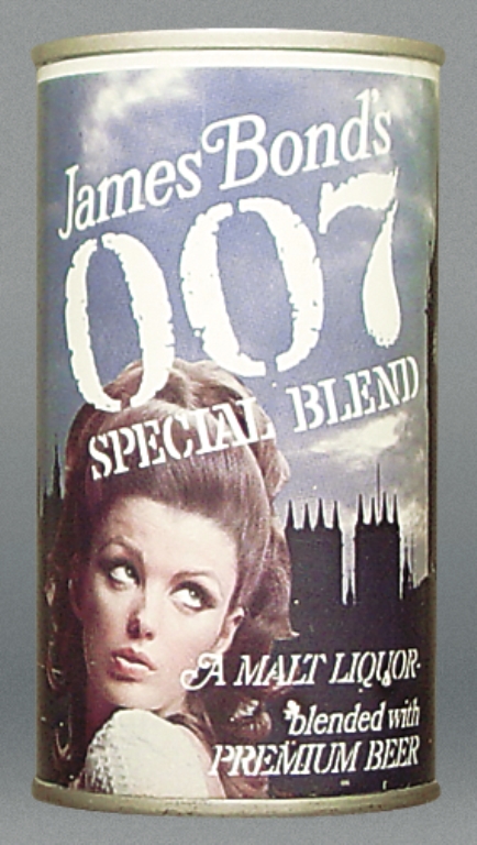 James Bond's 007 Malt Liquor 12 Oz Tab Top Can