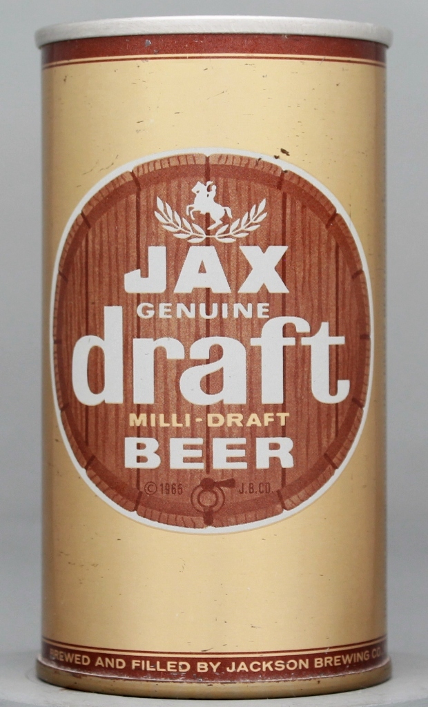 Jax Genuine Draft 12 Oz Zip/Tab/Insert Top Can