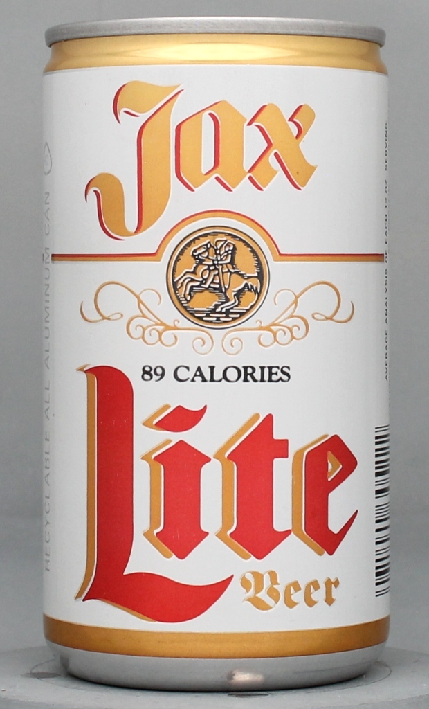 Jax Lite Beer 12 Oz Tab Top Can