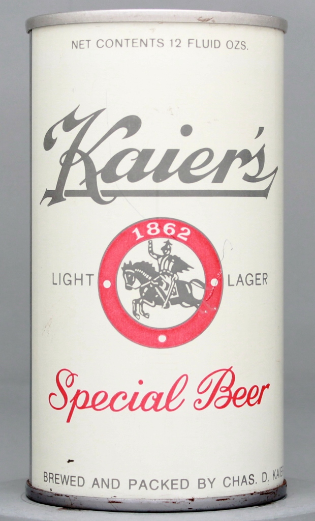 Kaier's Light Lager Special Beer 12 Oz Tab Top Can