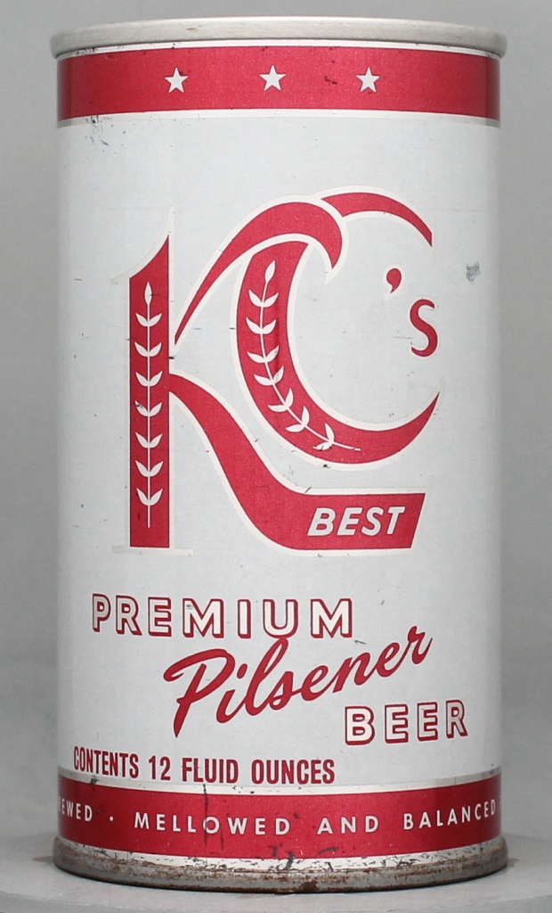 Kc's Best Premium Pilsner Beer 12 Oz Tab Top Can