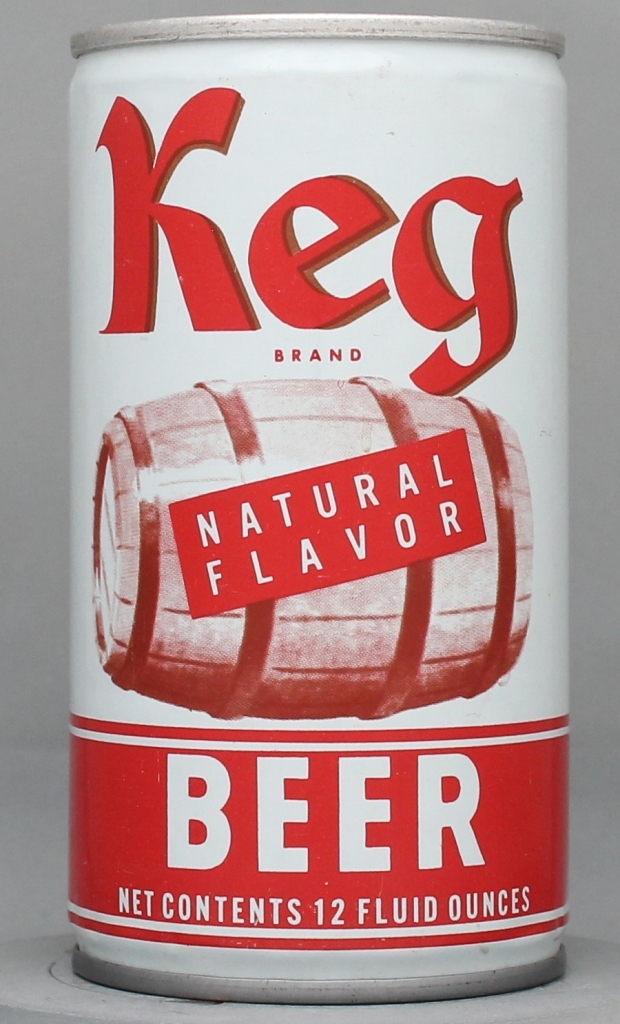 Keg Brand Natural Flavor Beer 12 Oz Tab Top Can