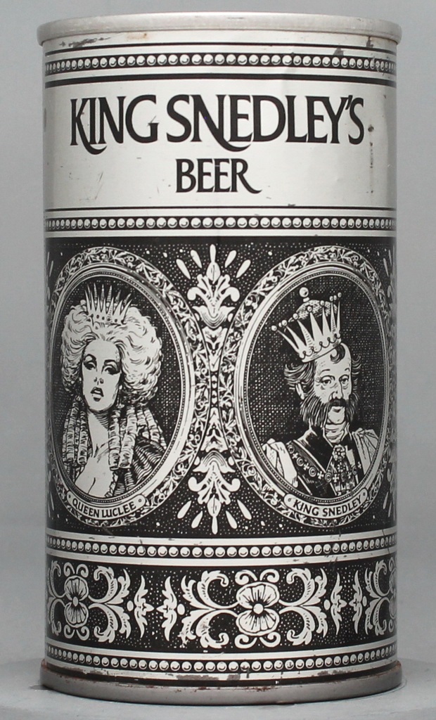 King Snedley's Beer 12 Oz Tab Top Can