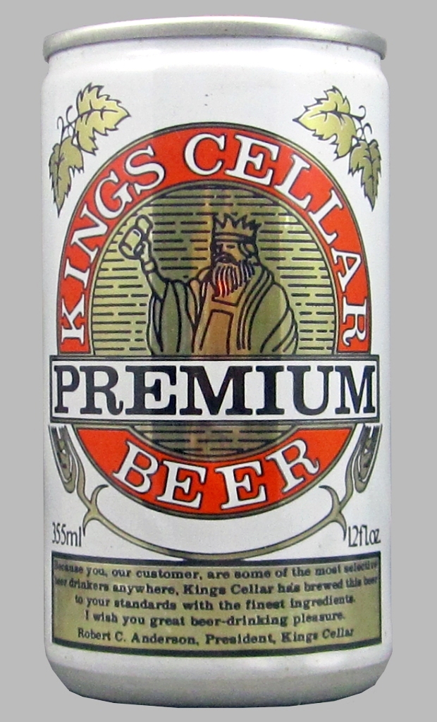 Kings Cellar Premium Beer 12 Oz Tab Top Can