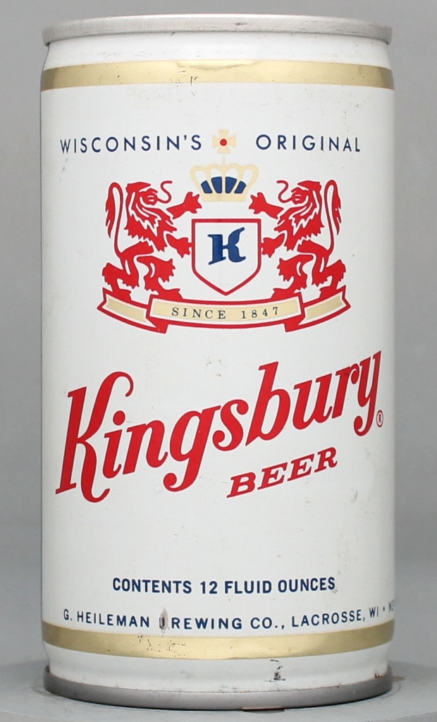 Kingsbury Beer 12 Oz Tab Top Can