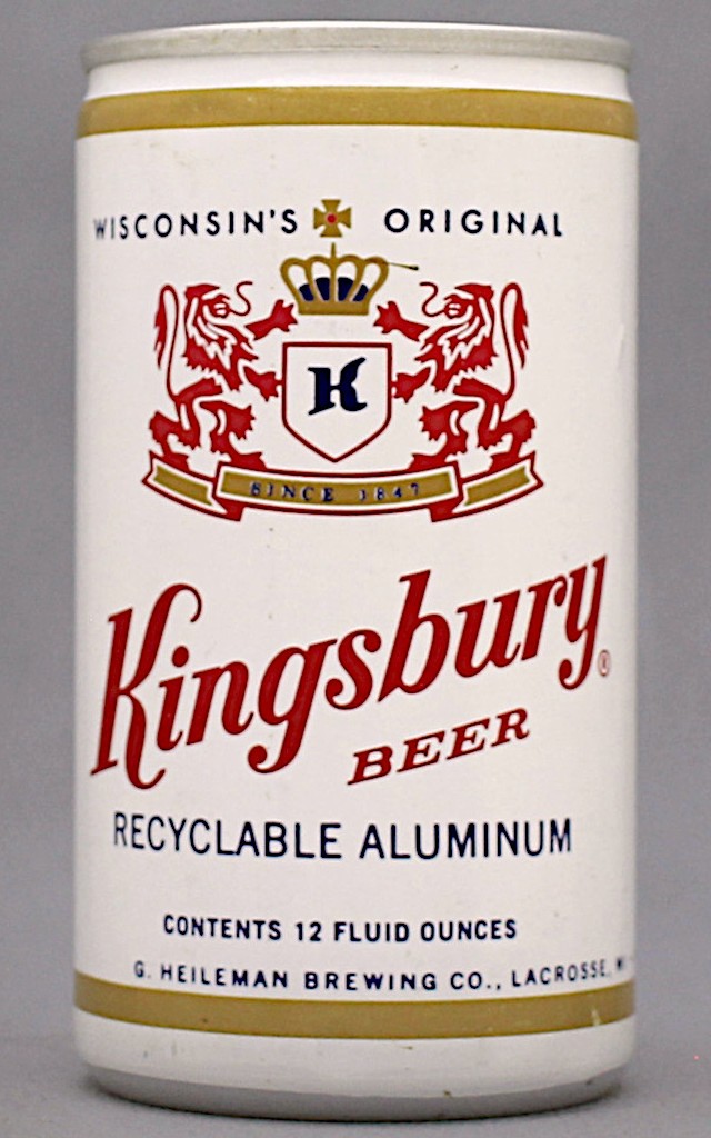 Kingsbury Beer 12 Oz Tab Top Can