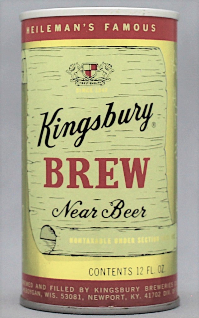Kingsbury Brew Near Beer 12 Oz Tab Top Can