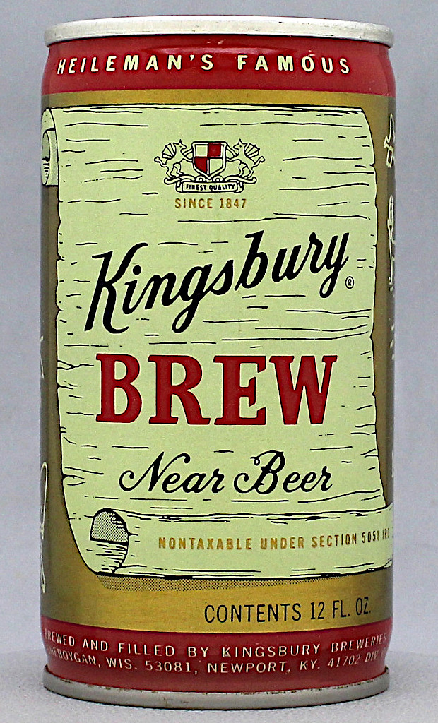 Kingsbury Brew Near Beer 12 Oz Tab Top Can