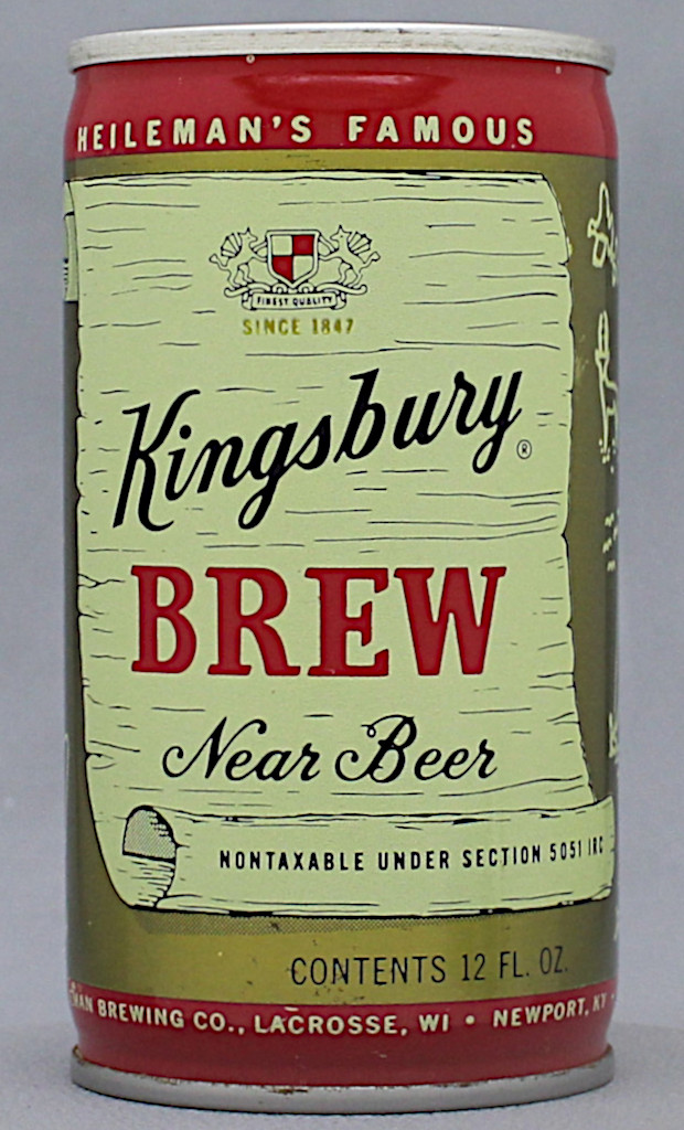 Kingsbury Brew Near Beer 12 Oz Tab Top Can