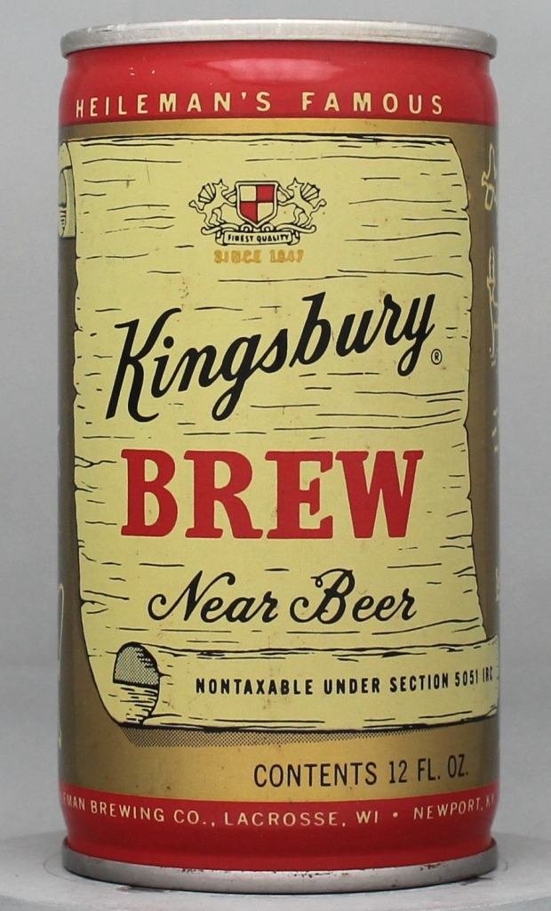 Kingsbury Brew Near Beer 12 Oz Tab Top Can
