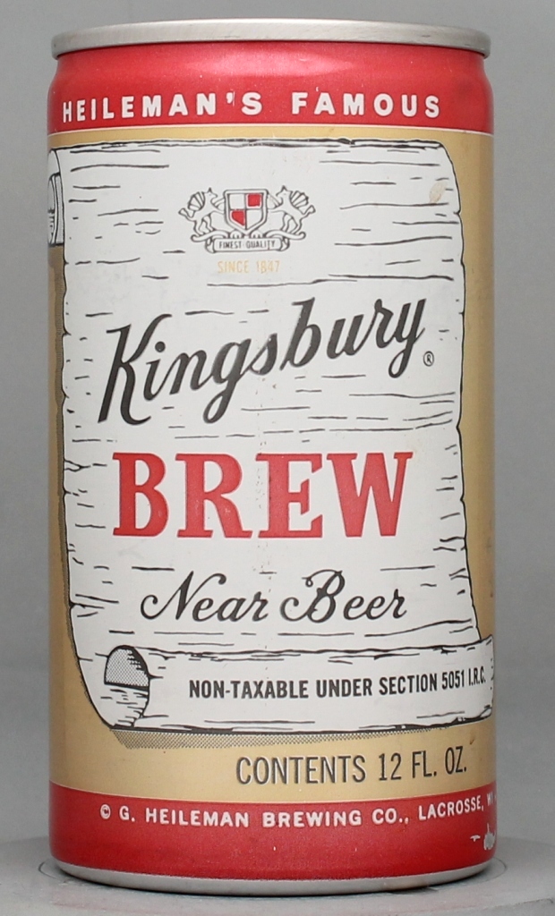 Kingsbury Brew Near Beer 12 Oz Tab Top Can