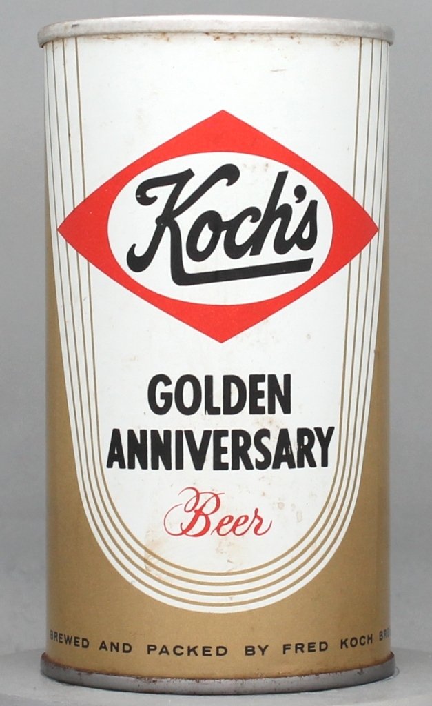 Koch's Golden Anniversary Beer 12 Oz Tab Top Can