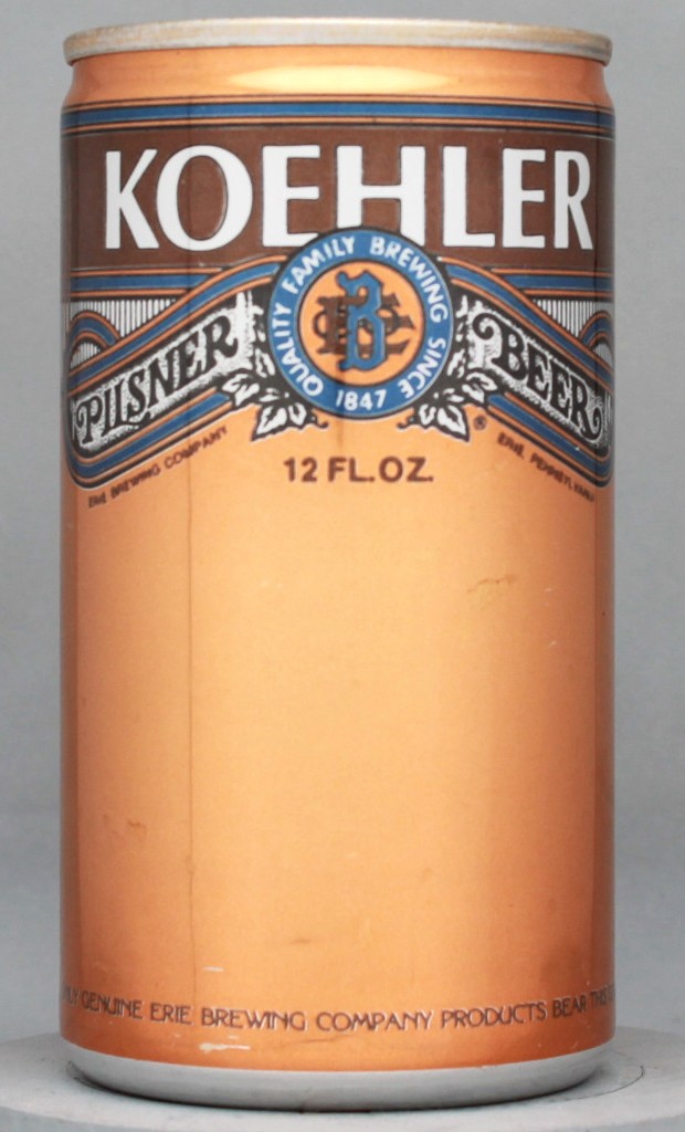Koehler Pilsner Beer 12 Oz Tab Top Can