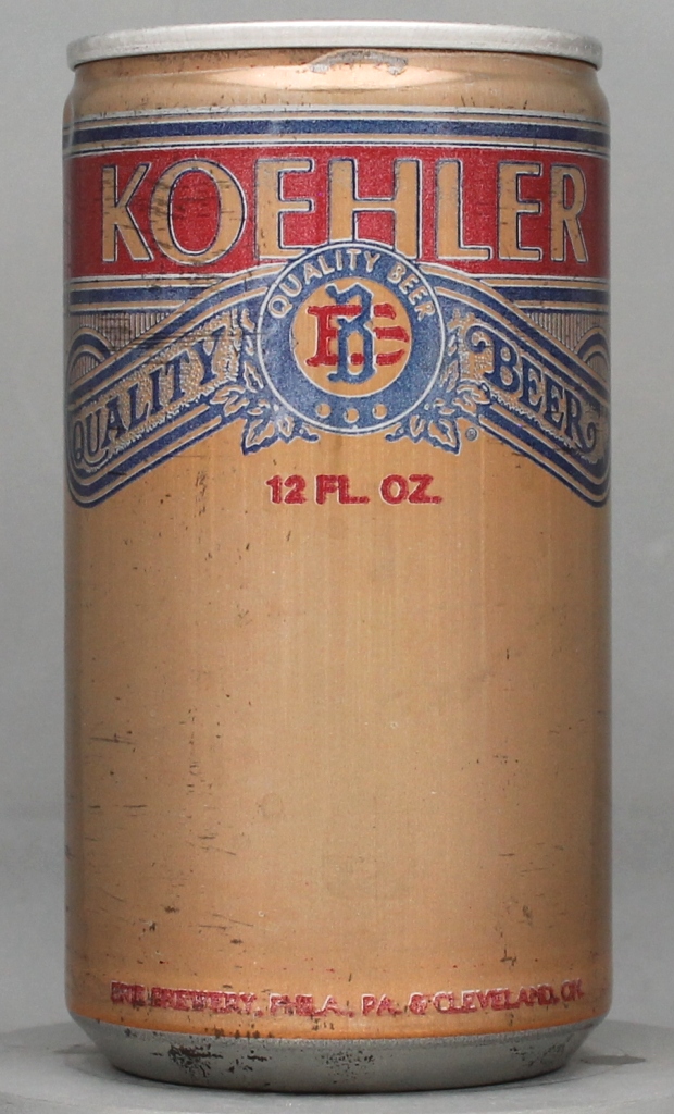 Koehler Quality Beer 12 Oz Tab Top Can