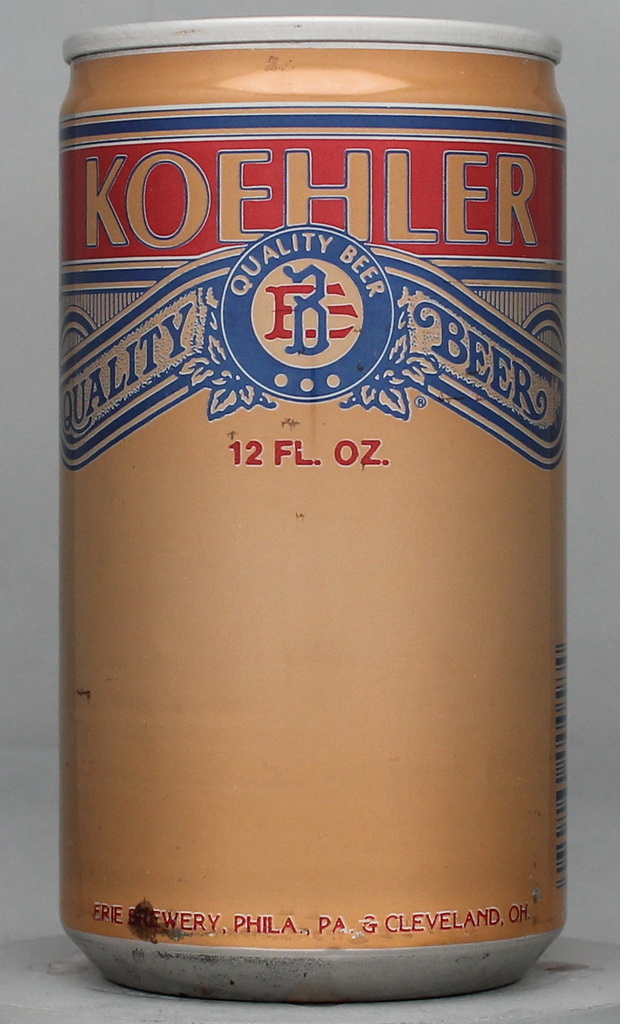 Koehler Quality Lager Beer 12 Oz Can