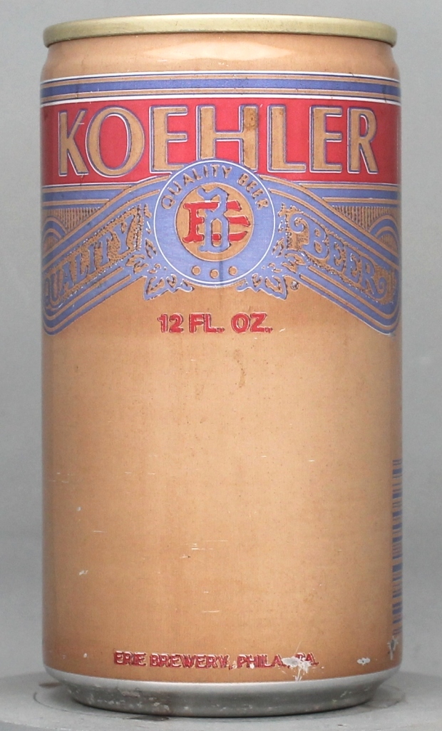 Koehler Quality Lager Beer 12 Oz Tab Top Can