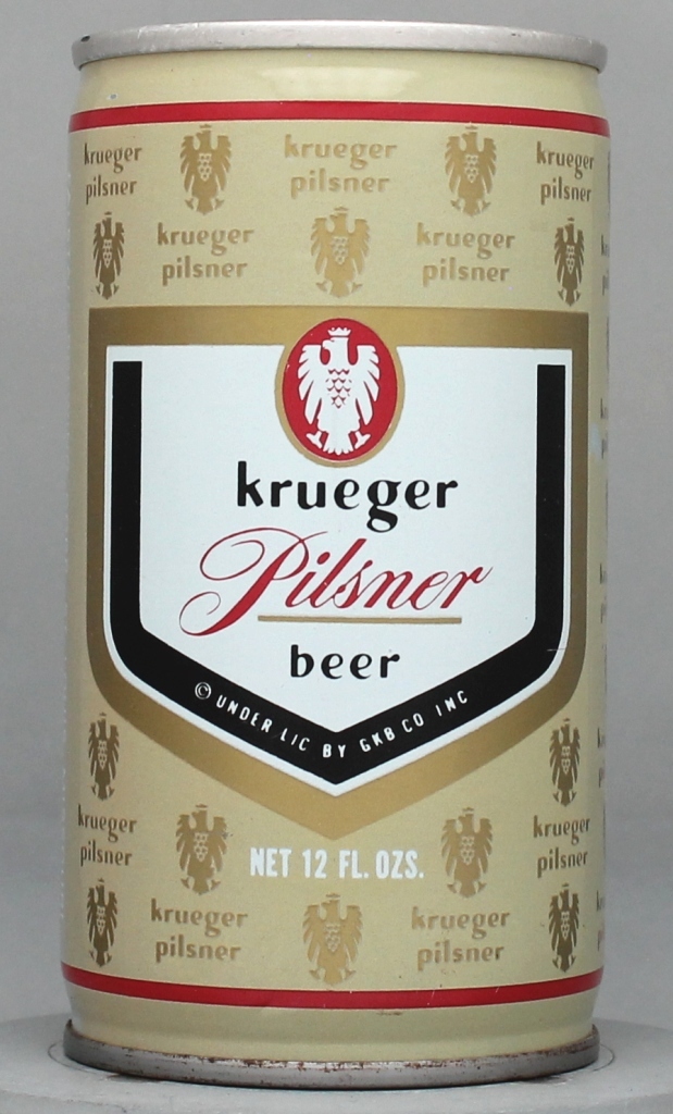 Krueger Pilsner Beer 12 Oz Tab Top Can