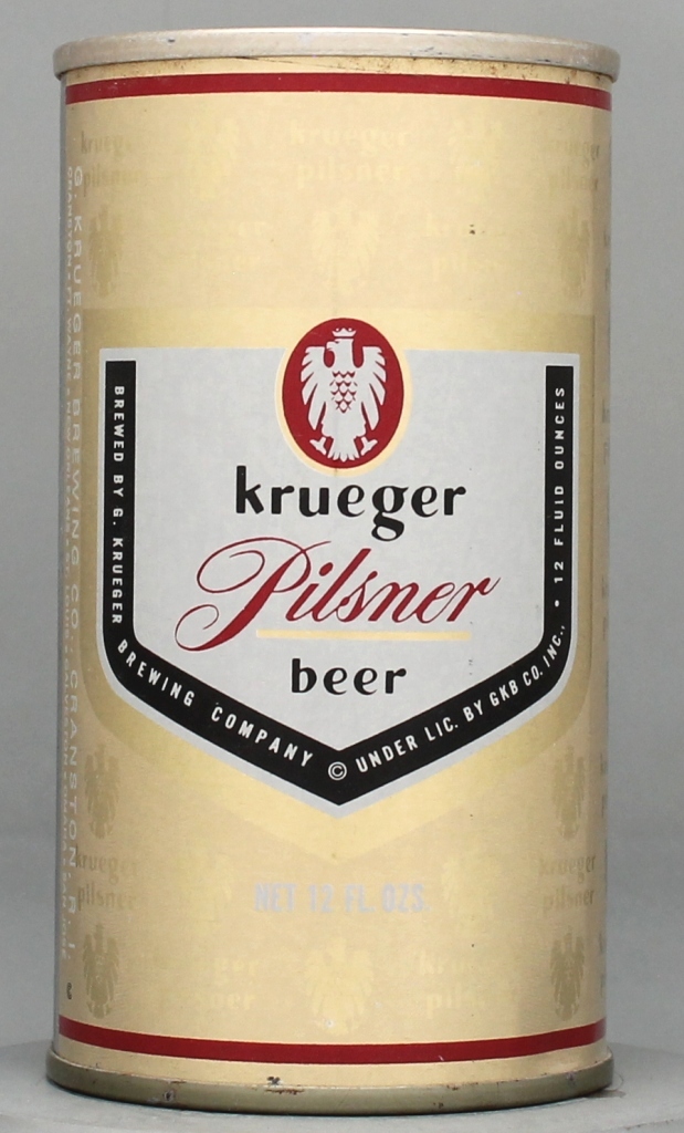 Krueger Pilsner Beer 12 Oz Tab Top Can