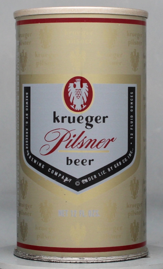 Krueger Pilsner Beer 12 Oz Tab Top Can