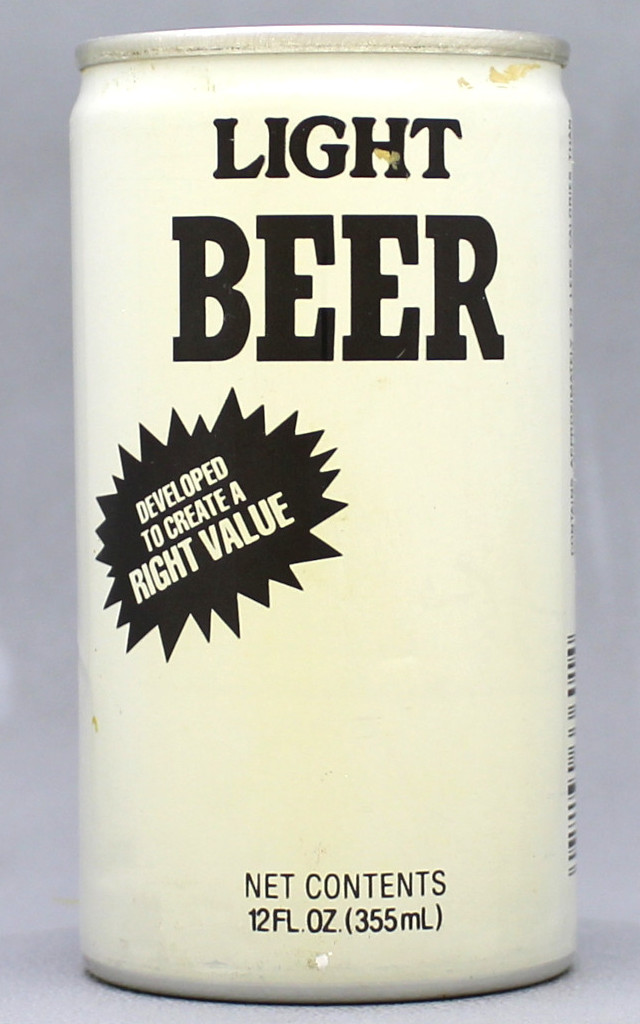 Light Beer 12 Oz Tab Top Can