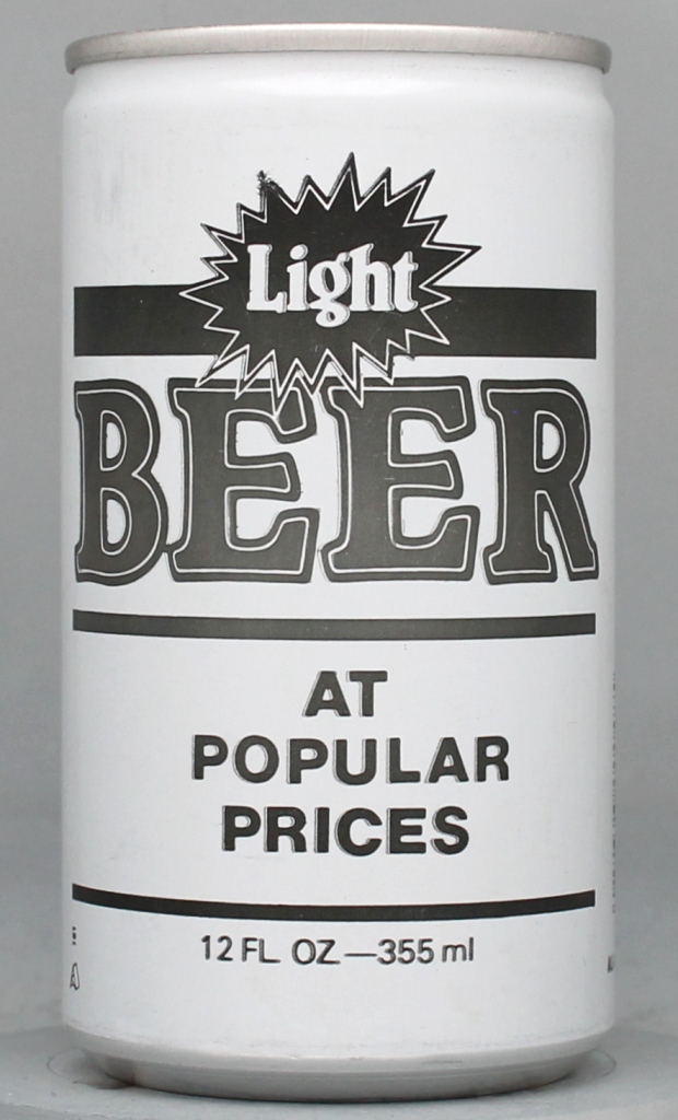 Light Beer 12 Oz Tab Top Can