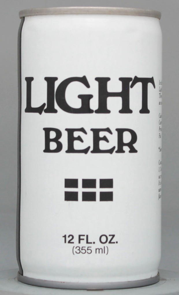 Light Beer 12 Oz Tab Top Can