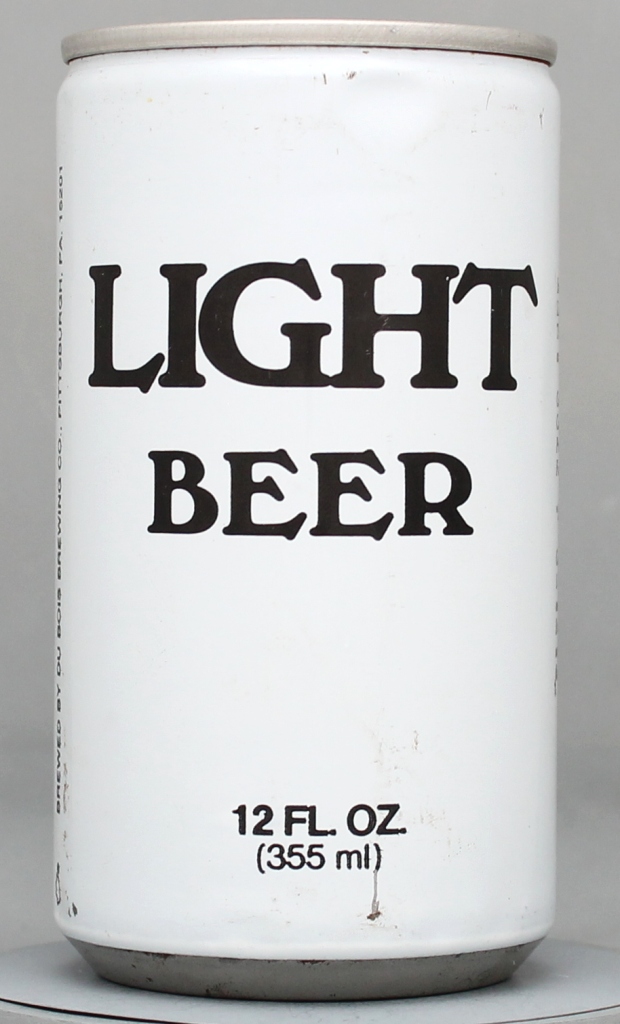 Light Beer 12 Oz Tab Top Can