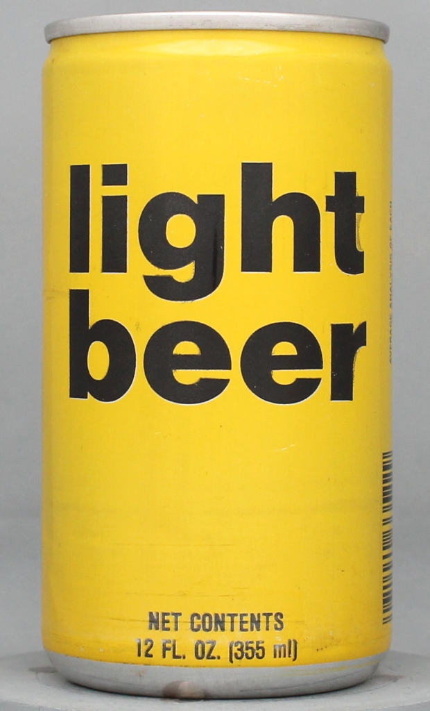 Light Beer 12 Oz Tab Top Can