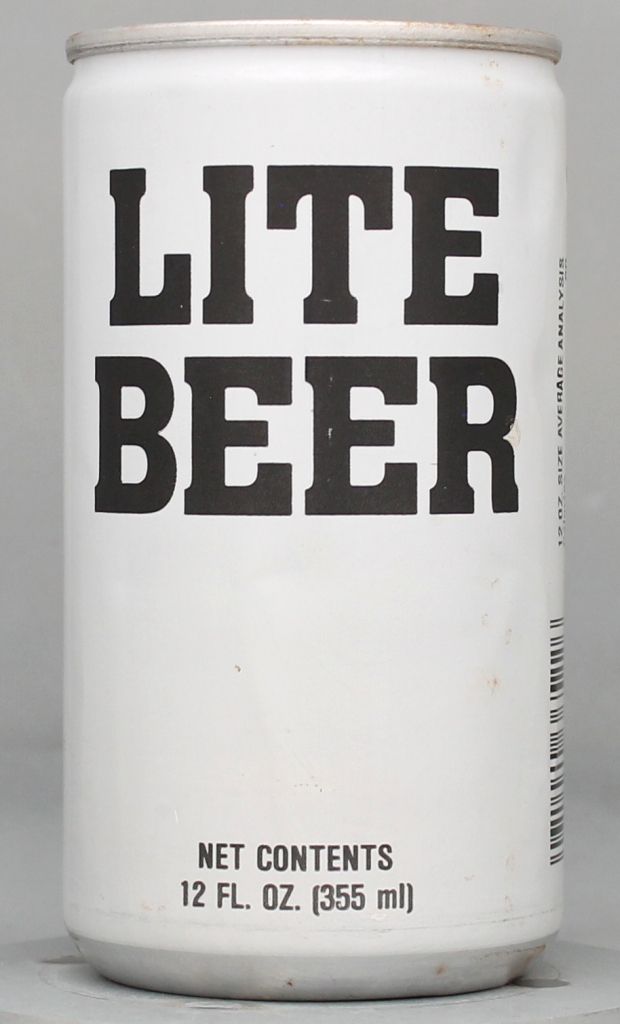 Lite Beer 12 Oz Tab Top Can