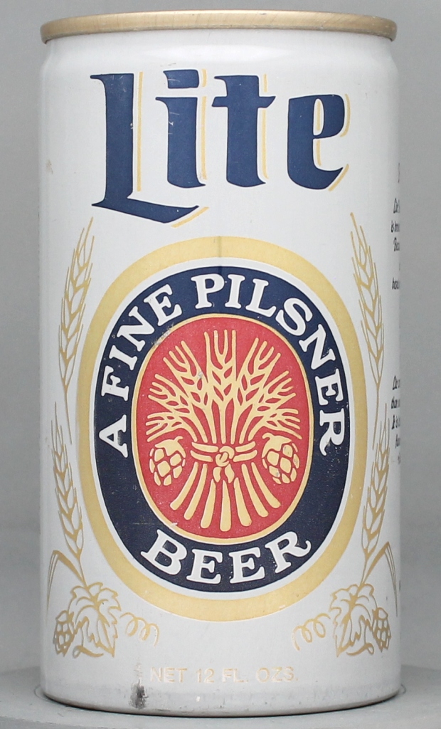 Lite A Fine Light Pilsner Beer 12 Oz Tab Top Can